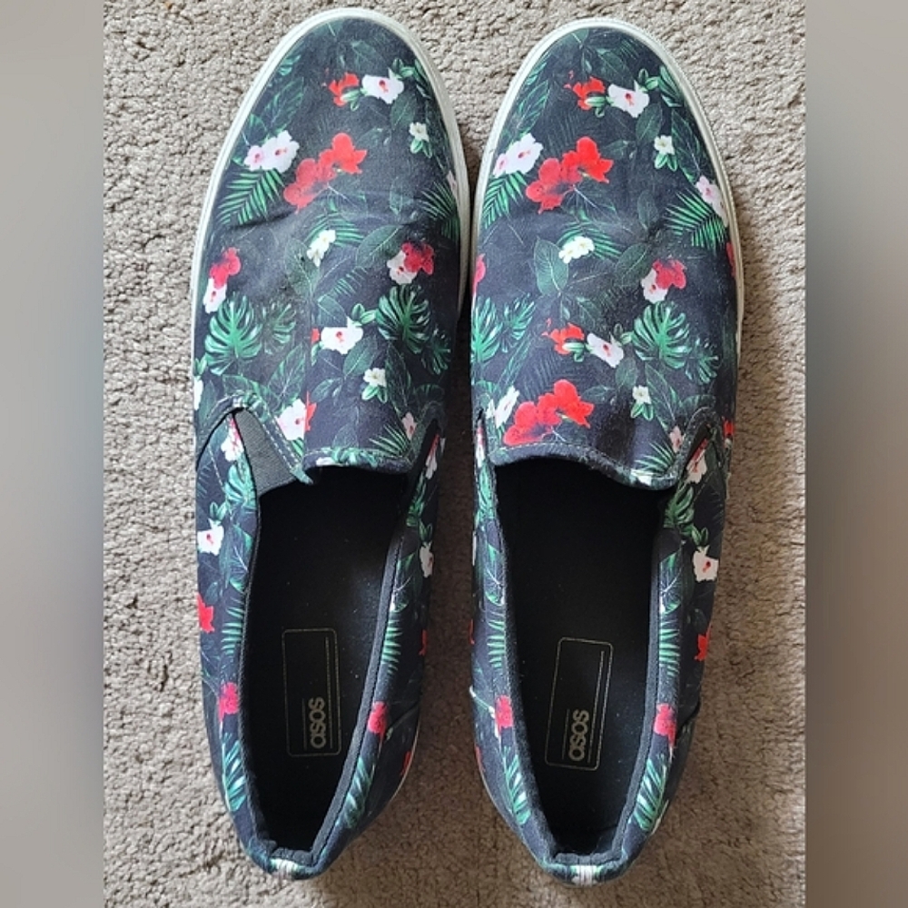 ASOS Mens Floral Skate Shoes size 13